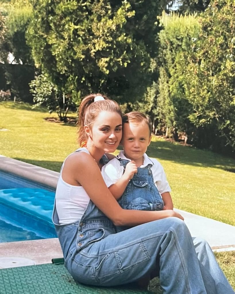 Carmen Morales y Christian, en una imagen del pasado