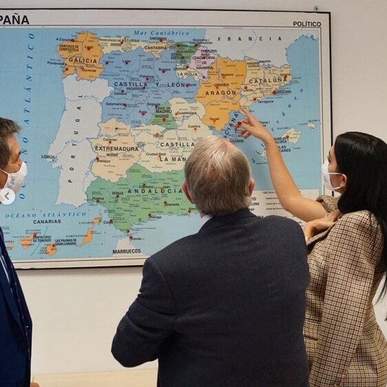 Georgina Rodríguez en la Federación española del banco de alimentos
