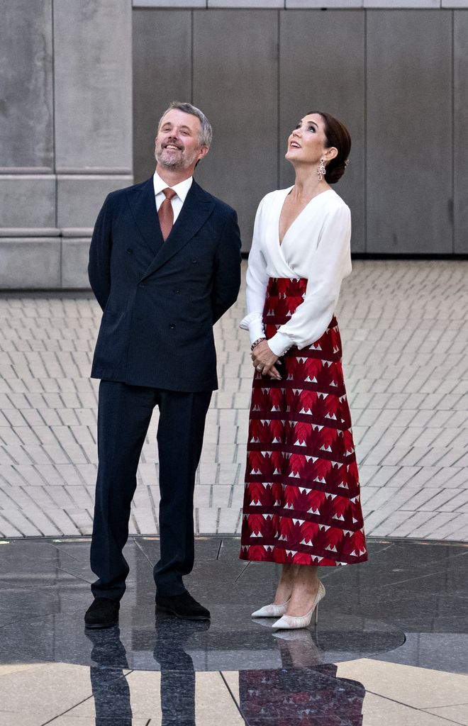 Mary de Dinamarca y el rey Federico en la inauguración de 'The Dome'.
