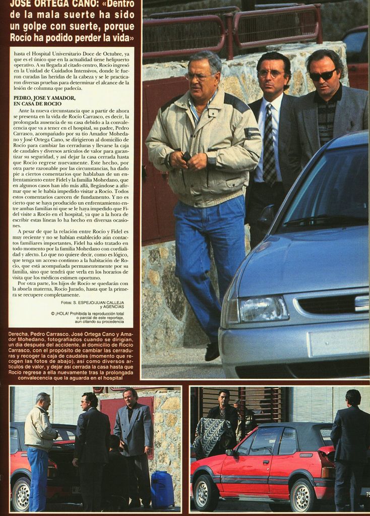 Rocío Carrasco accidente