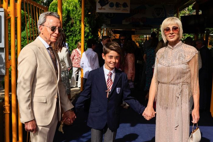Ana María Aldón junto a su exmarido, José Ortega Cano y su hijo en común