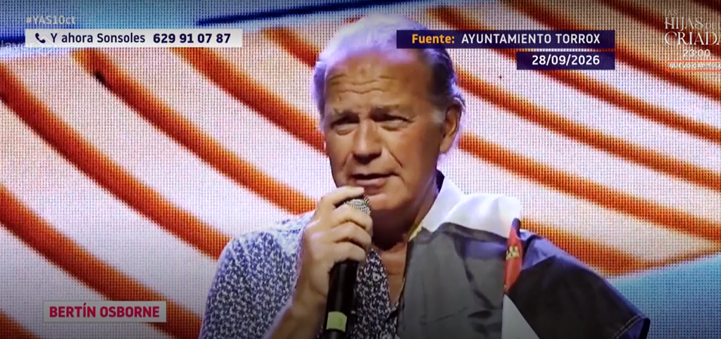 Bertín Osborne en el acto de su amigo 'El Turronero'