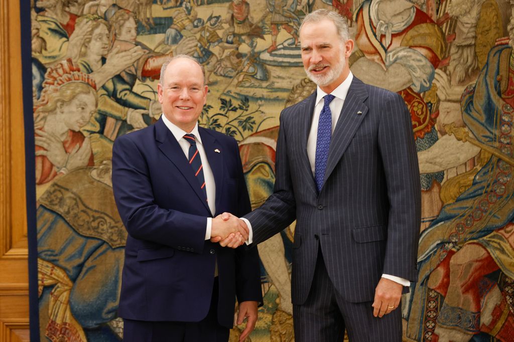 EL REY FELIPE RECIBE EN AUDIENCIA AL PRÍNCIPE ALBERTO DE MÓNACO EN EL PALACIO DE LA ZARZUELA