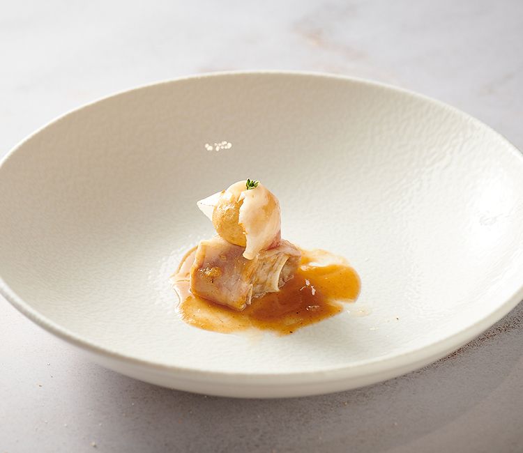 Milhojas de ibérico y calamar