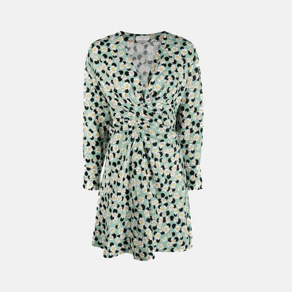 vestido flores sandro