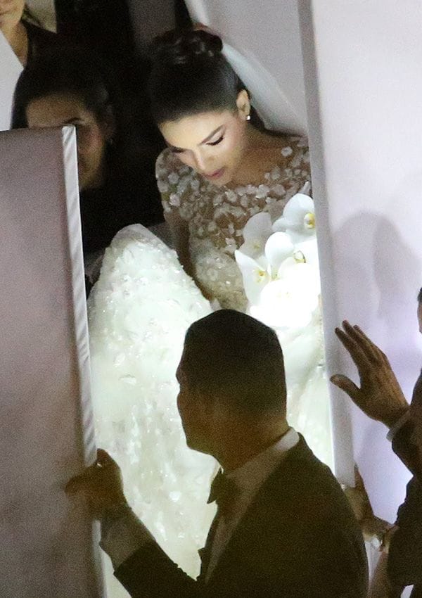 Nadia Ferreira en su boda con Marc Anthony