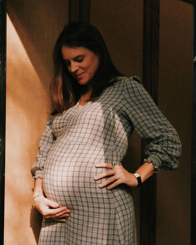 Belén Barnechea durante su embarazo