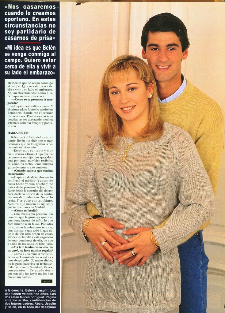 28 enero 1999.Belen Esteban y Jesulin de Ubrique