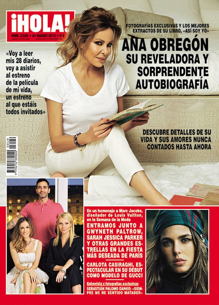 HOLA 3529. 21 marzo 2012. Reportaje autobiografía de Ana Obregón.