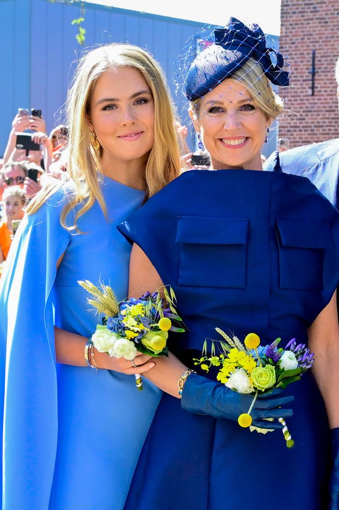 Máxima de Holanda y Amalia de Holanda en el Día del Rey 2025