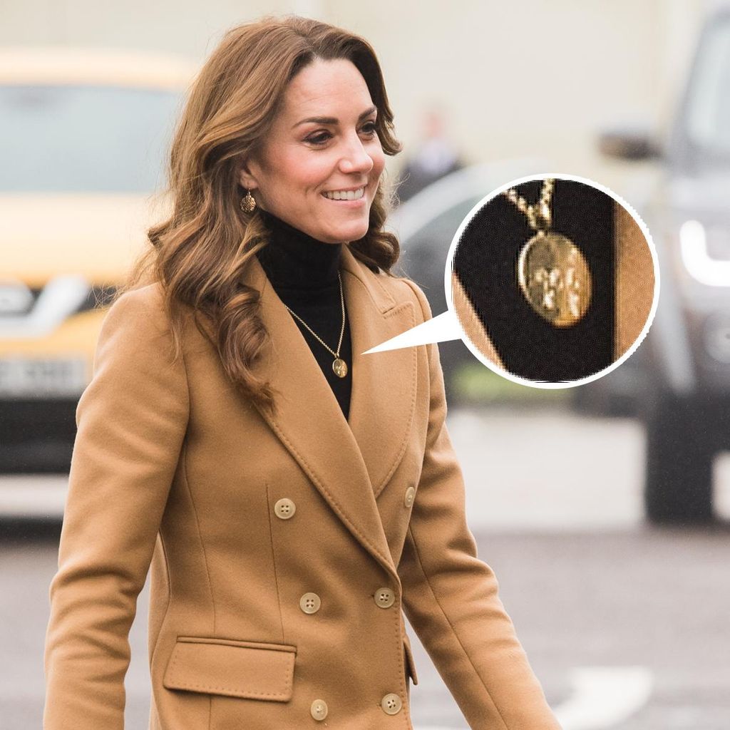 Kate Middleton wore a necklace featuring her children\'s initials