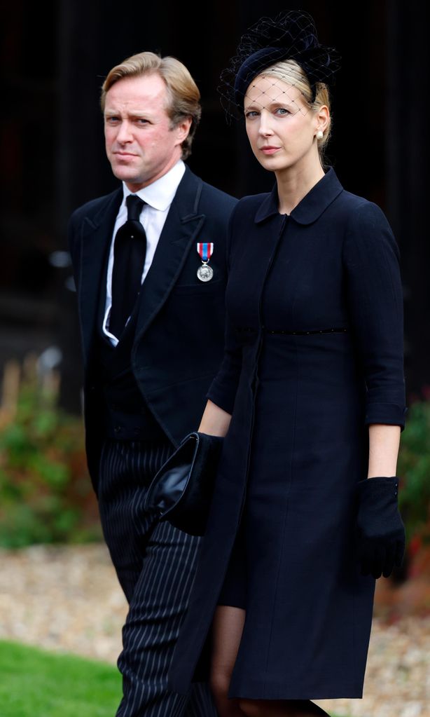Prince William steps out for private funeral in London