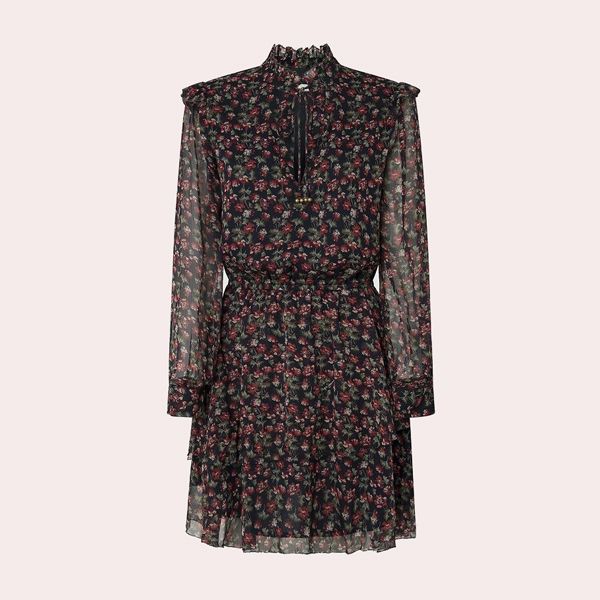 Vestido de manga larga de gasa OLIVE