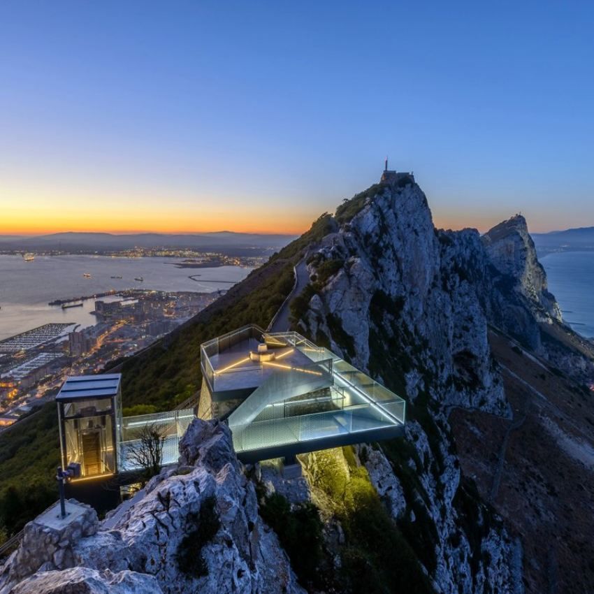 Mirador con suelo de cristal, Skywalk Gibraltar.