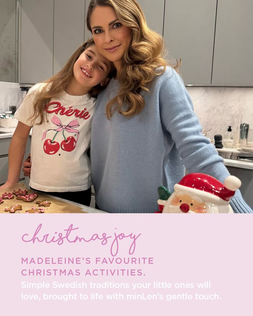 Magdalena de Suecia con su hija Adrienne de Suecia