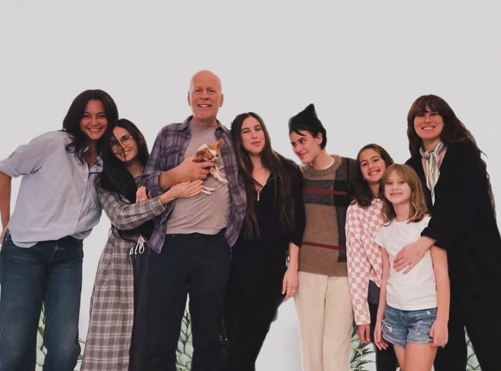 Demi Moore y Bruce Willis en familia