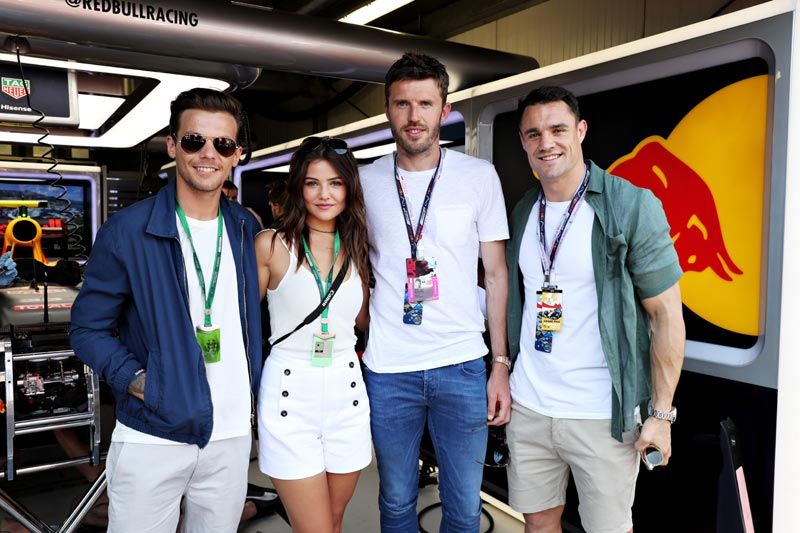 El componente de One Direction con su novia Danielle, de la que Briana tendría celos por el tiempo que esta pasa con su hijo
