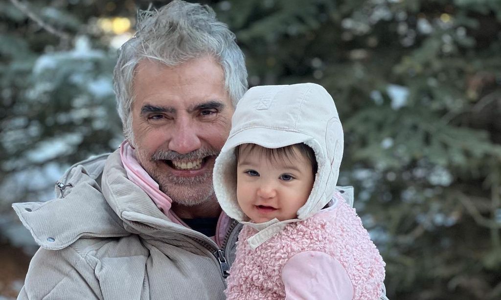 Alejandro Fernández y su nieta, Mia