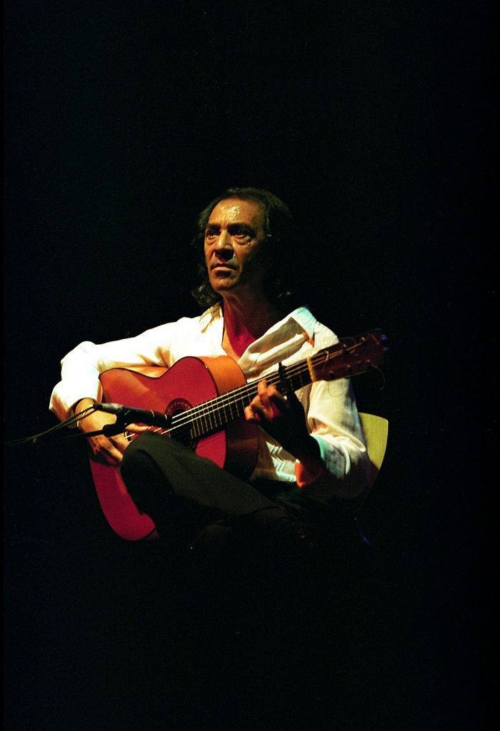 Pepe Habichuela durante una actuación en Madrid en julio de 2001