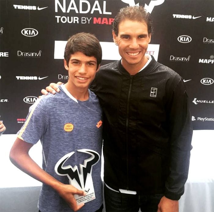 Carlos Alcaraz y Rafa Nadal