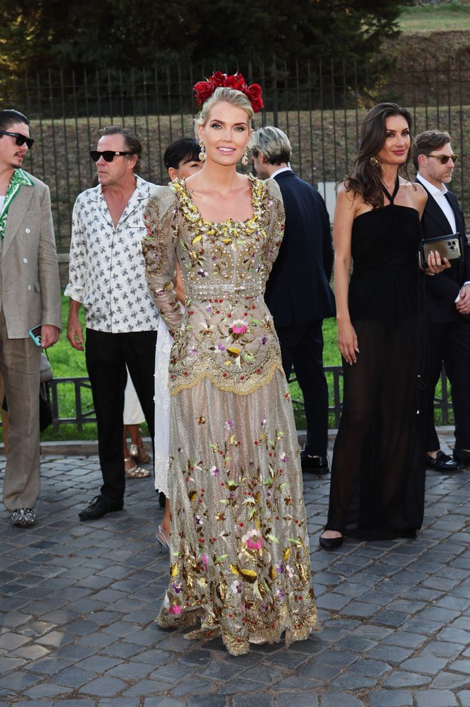 Kitty Spencer en la capital italiana.