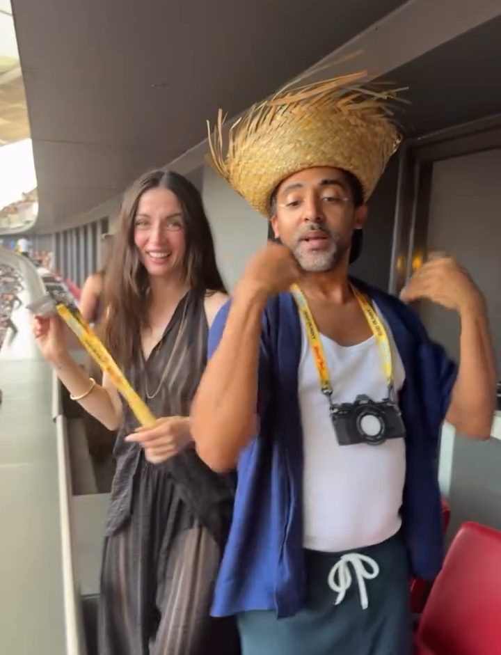 Ana de Armas también bailó toda la noche y disfrutó al máximo del concierto