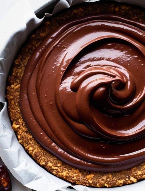 Pastel sin horno de chocolate y aguacate