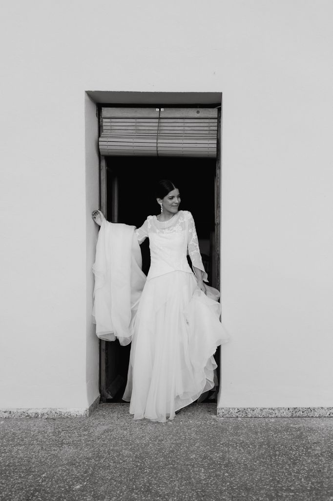 Vestido de novia diseñado por Sole Alonso para Lucía Suárez, fundadora de Deluem