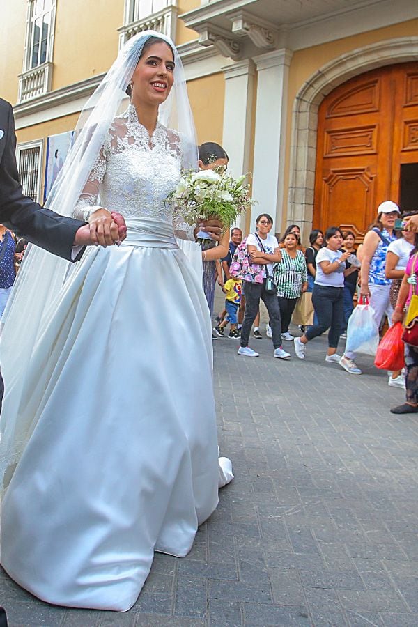 Josefina Vargas Llosa el día de su boda