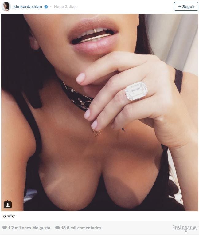 Kim Kardashian solía presumir sus lujosas joyas en las redes sociales