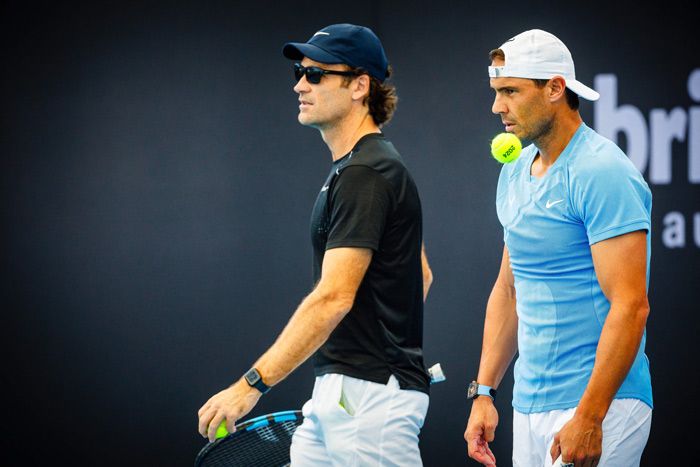 Rafa Nadal en el torneo de Brisbane (Australia)