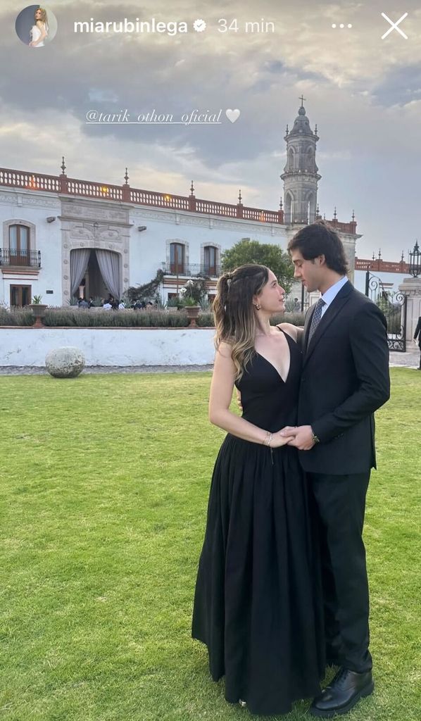 Mía Rubín y Tarik Othón en la boda de Ale Capetillo