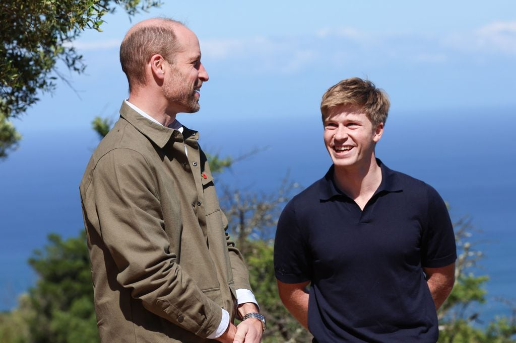 El príncipe Guillermo y Robert Irwin en Cape Town, Sudáfrica, durante los Earthshot del 2024