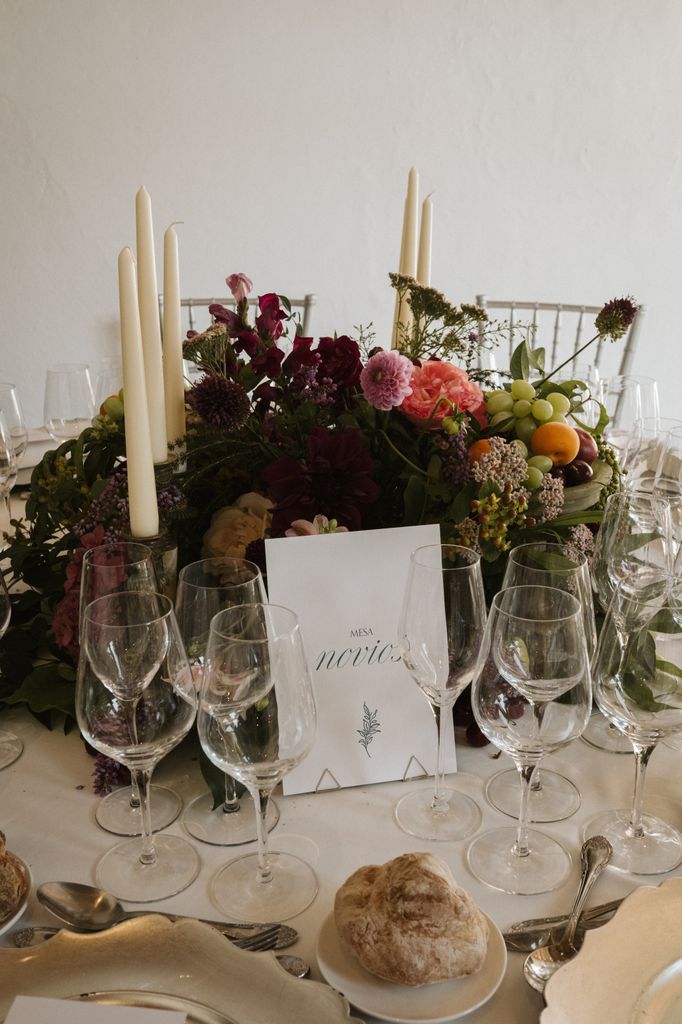 Decoración de bodas de verano en un pazo