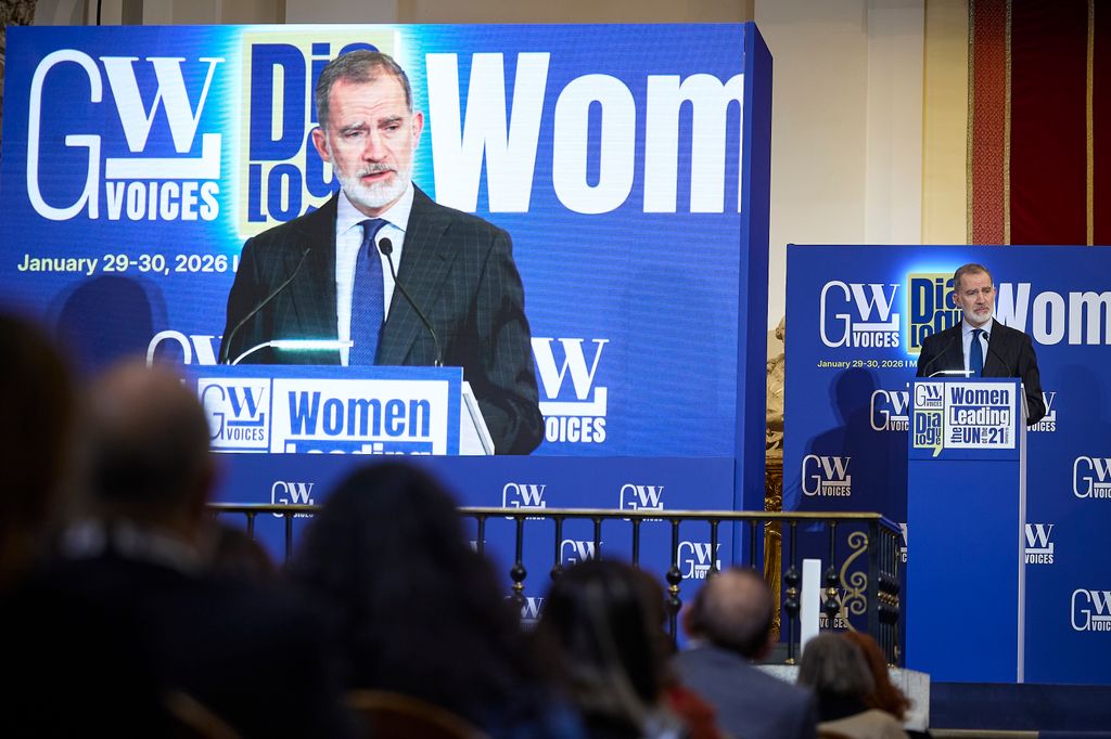 El Rey, durante su intervención en el segundo Diálogo GWL Voices