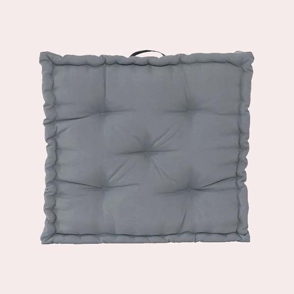 Cojín de suelo exterior/interior INSPIRE Luck gris granito 60x60x13cm Leroy Merlin