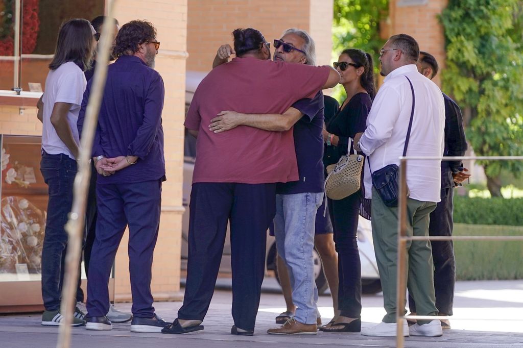 Juan Carmona during el funeral de Pepe Habichuela en Granada