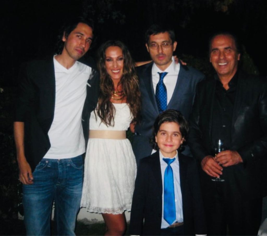 Malú con su padre, Pepe de Lucía, y sus hermanos
