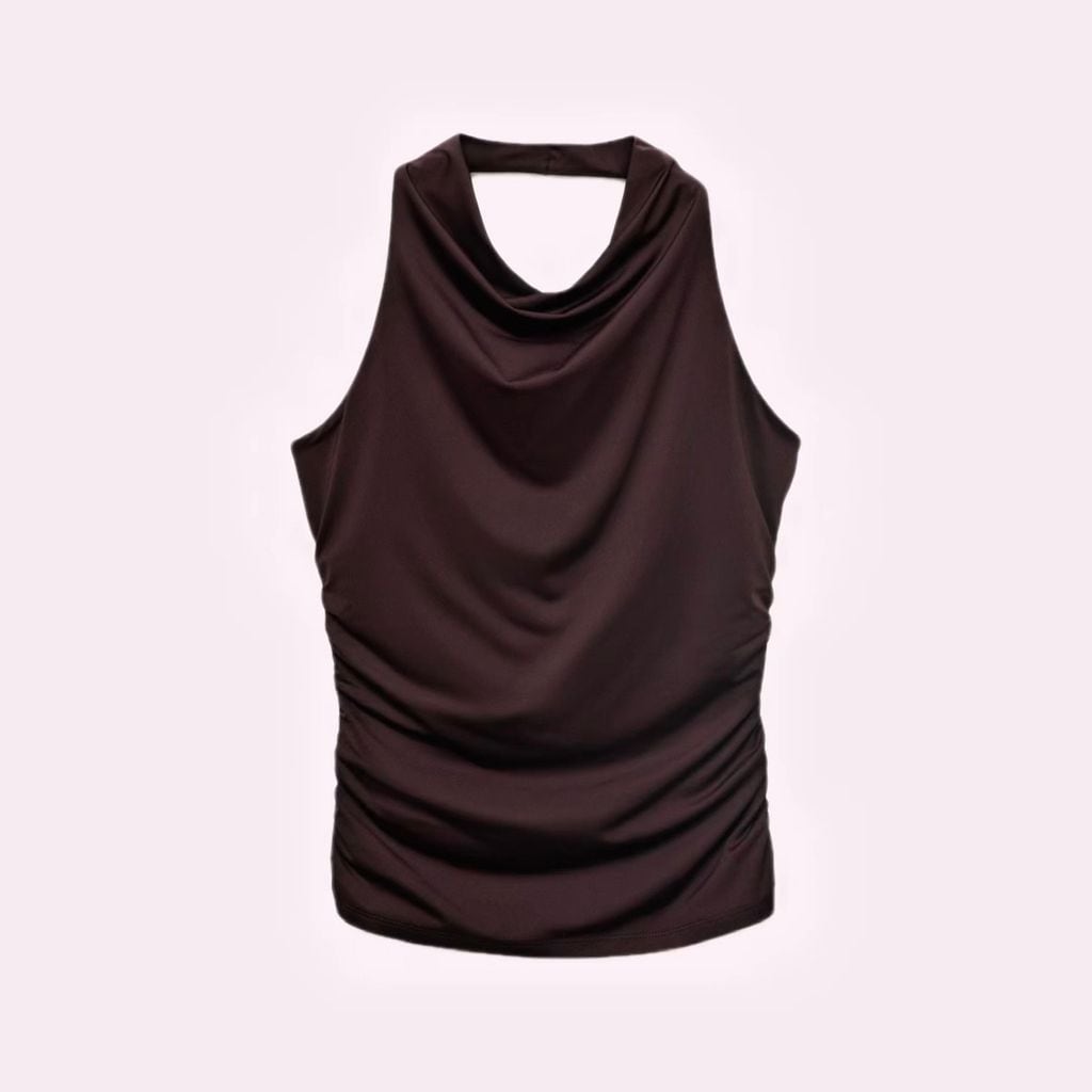 Top cuello halter de Mango
