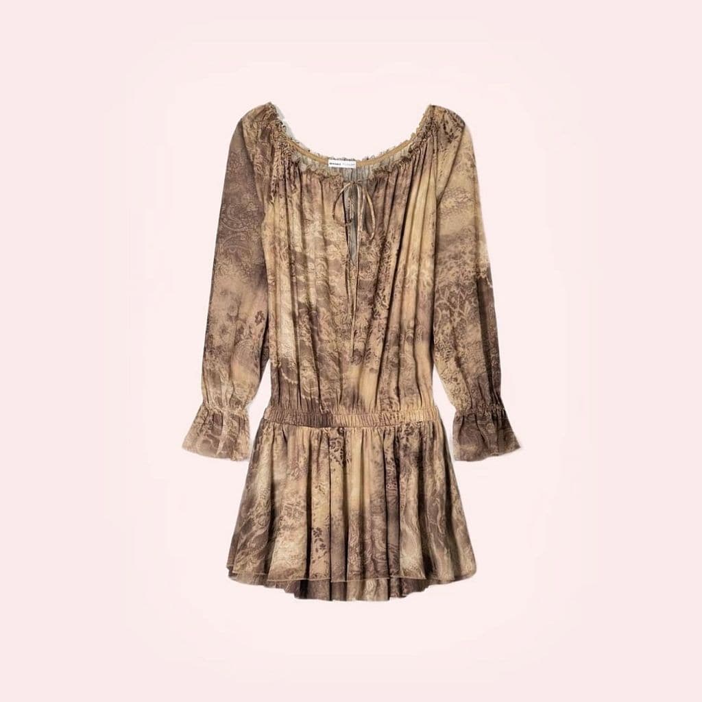 El vestido mini boho de Bershka