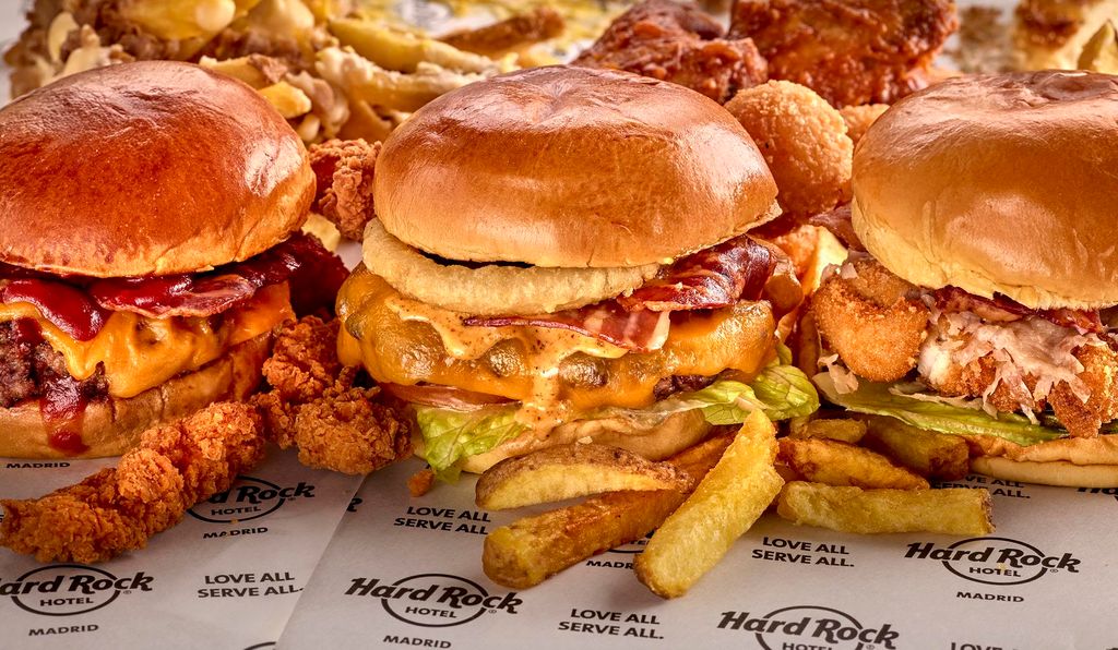 Hamburguesas de Hard Rock Hotel Madrid