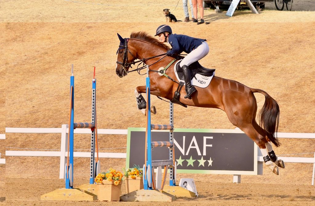 Zara Tindall, durante su competición 