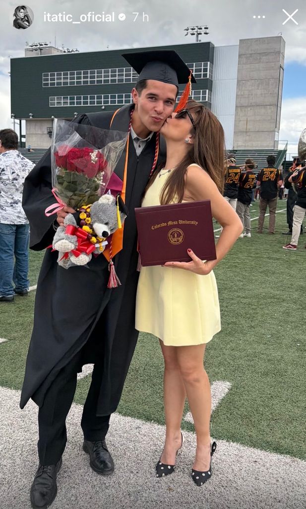 Itatí Cantoral, orgullosa de su hijo