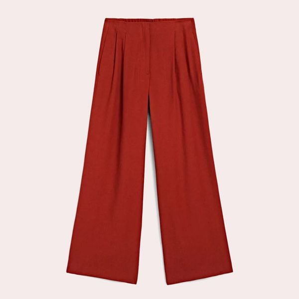 Pantalón recto detalle doble pinza