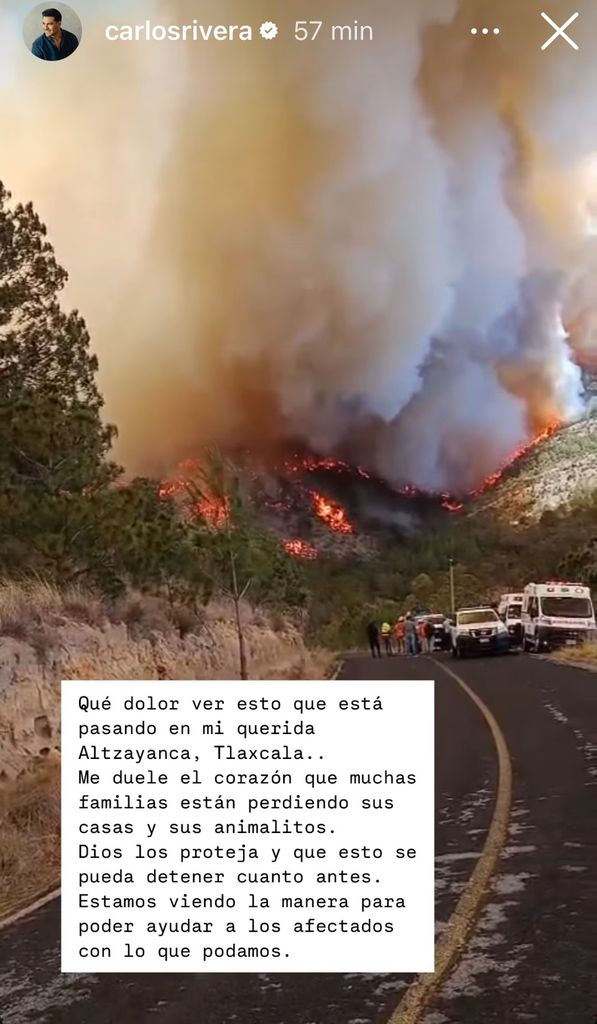 Carlos Rivera documentó los incendios en Tlaxcala