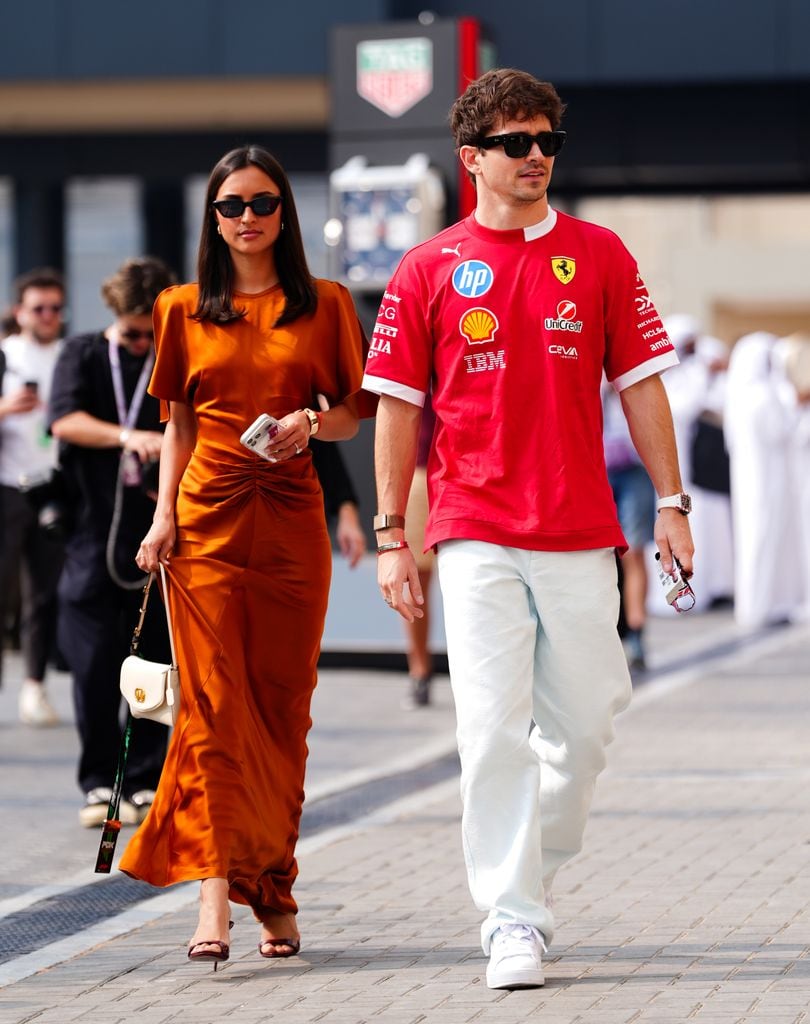 Alexandra Saint Mleux y Charles Leclerc se comprometieron hace tan sólo unas semanas.