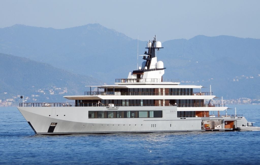 Steven Spielberg recibió a los Obama en su lujoso yate, el Seven Seas, en Portofino.