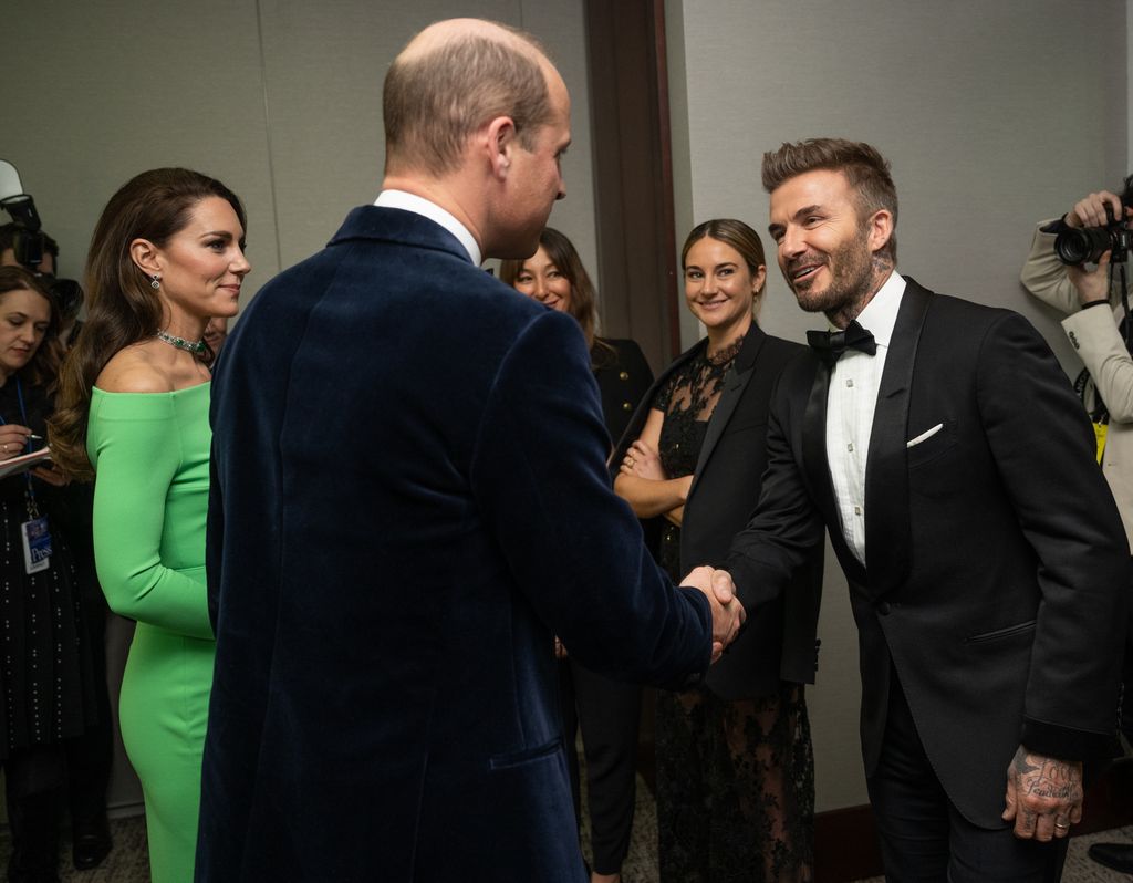 Kate Middleton, el príncipe Guillermo y David Beckham en los premios Earthshot 2022