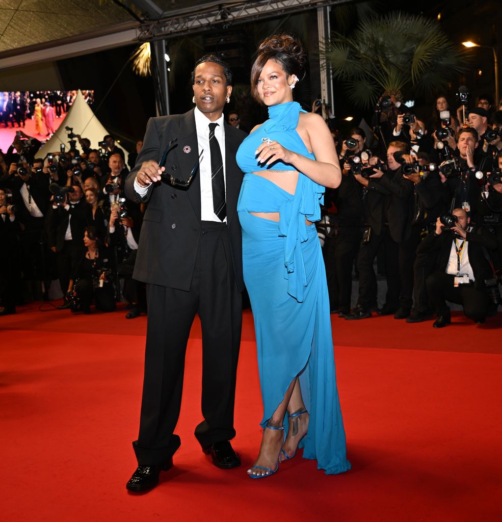 A$AP Rocky y Rihanna en Cannes 2025