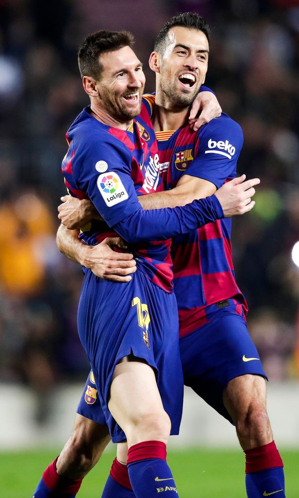 lionel messi y sergio busquets